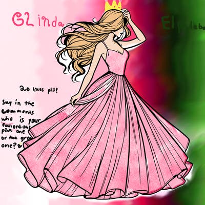 realistic woman with dress flowing in the wind