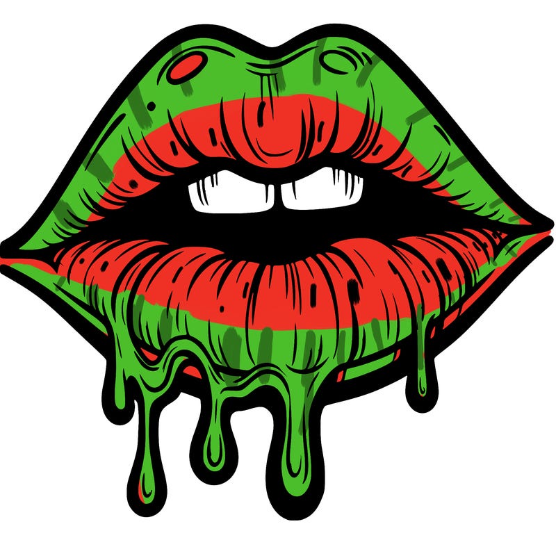 lips that look realistic and drip