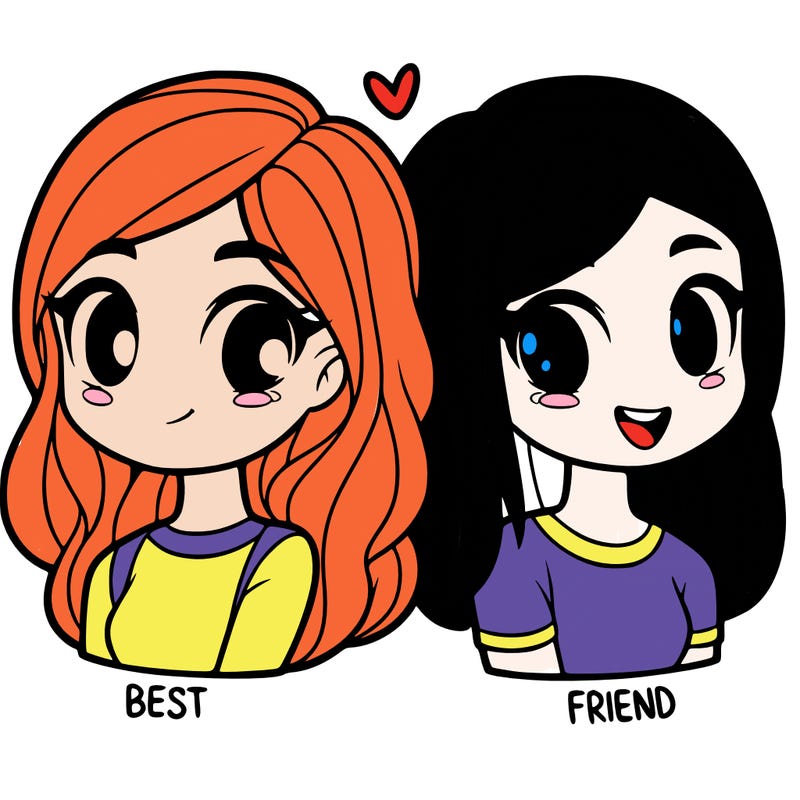 2 girl bff