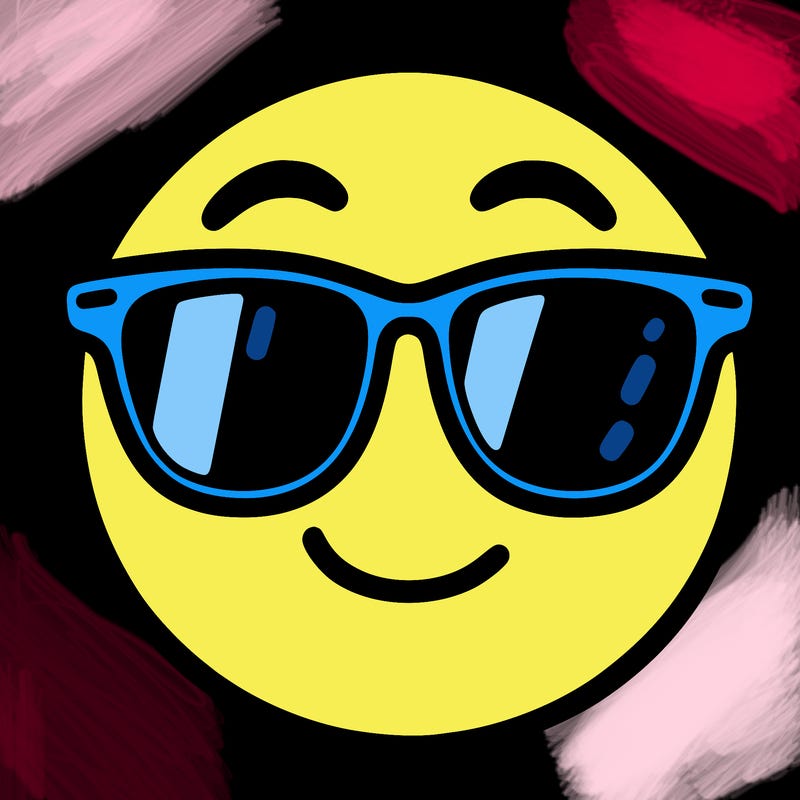 emoji with sunglasses