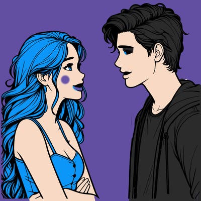 realistic girl talking to her boyfriend crush