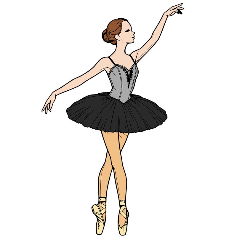 realistic ballerina