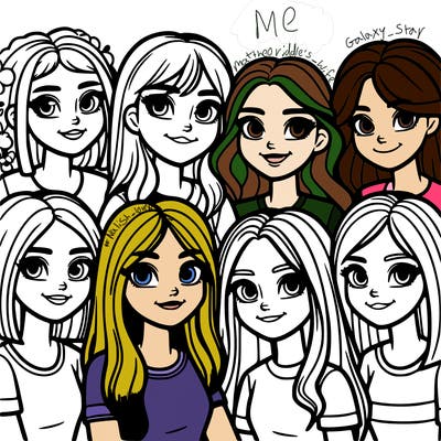 a group of teenage girls