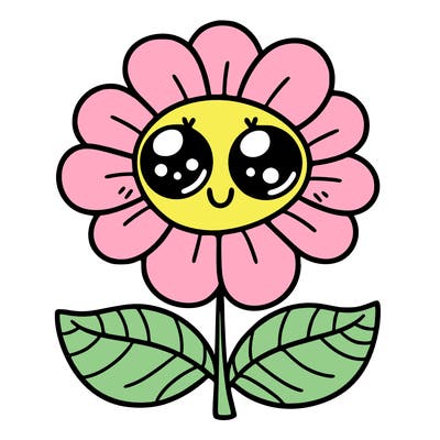 flower with eyes