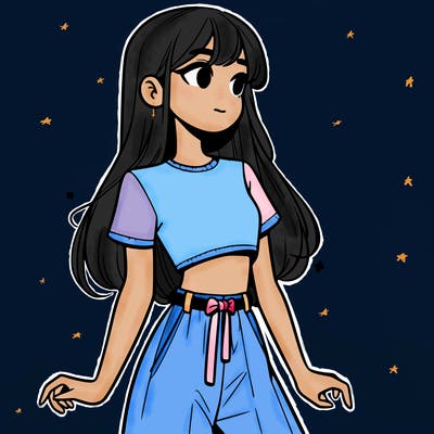 girl in a cute crop top