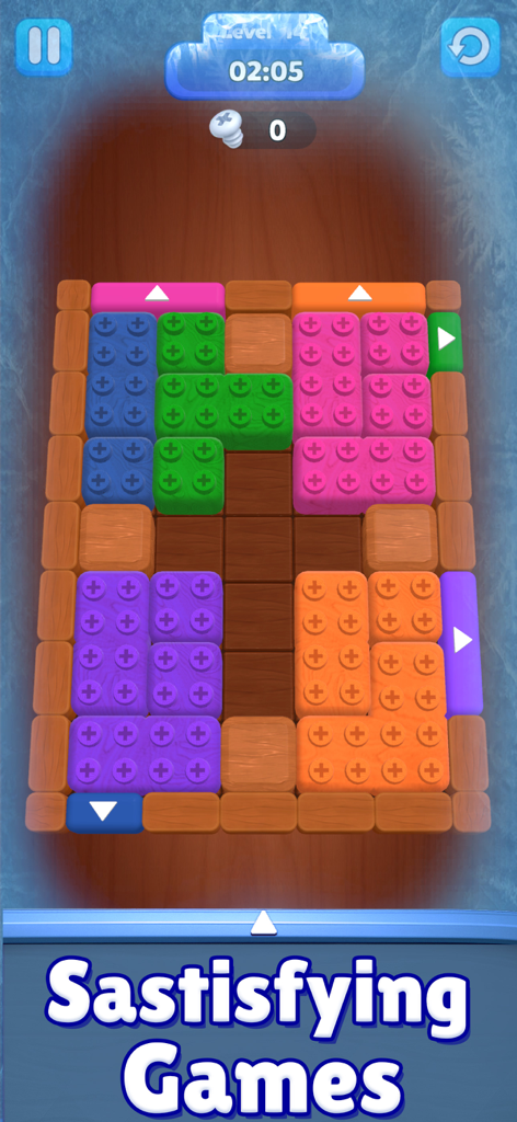 Block Mania: Color Jam - Gameplay screenshot of Block Mania Color Jam showing colorful blocks on a puzzle grid