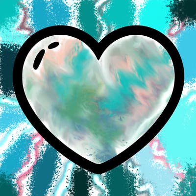 a blank heart