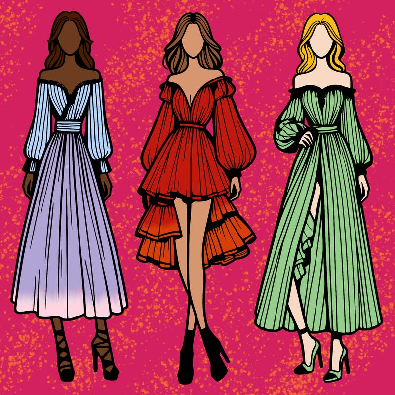 fashion models dresses