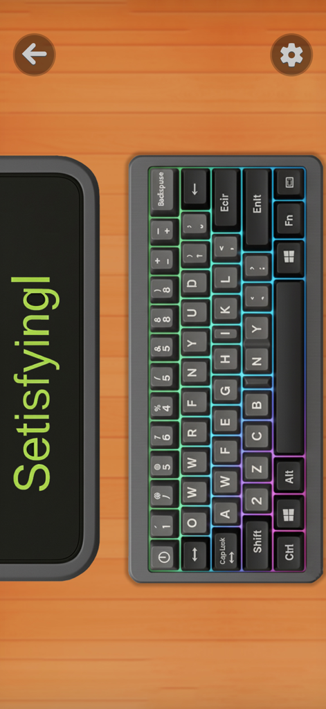 Antistress mini fidget toys - Satisfying RGB mechanical keyboard simulation for stress relief