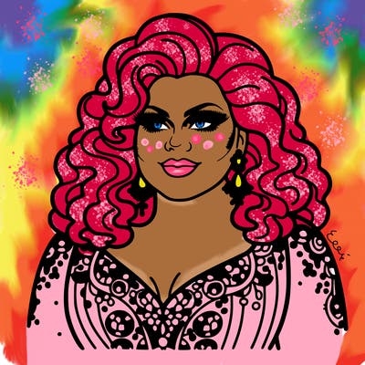 realistic plus size drag queen