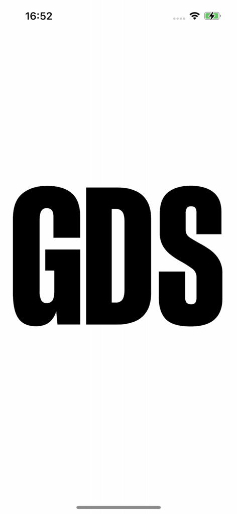Pantalla de inicio con el logotipo de Il Giornale di Sicilia GDS