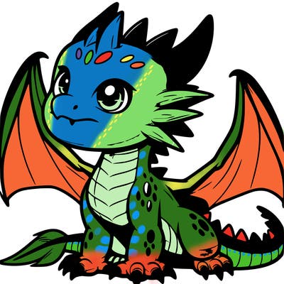 fierce baby night dragon