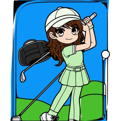 golf girl