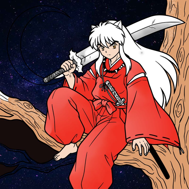 inuyasha in the moonlight