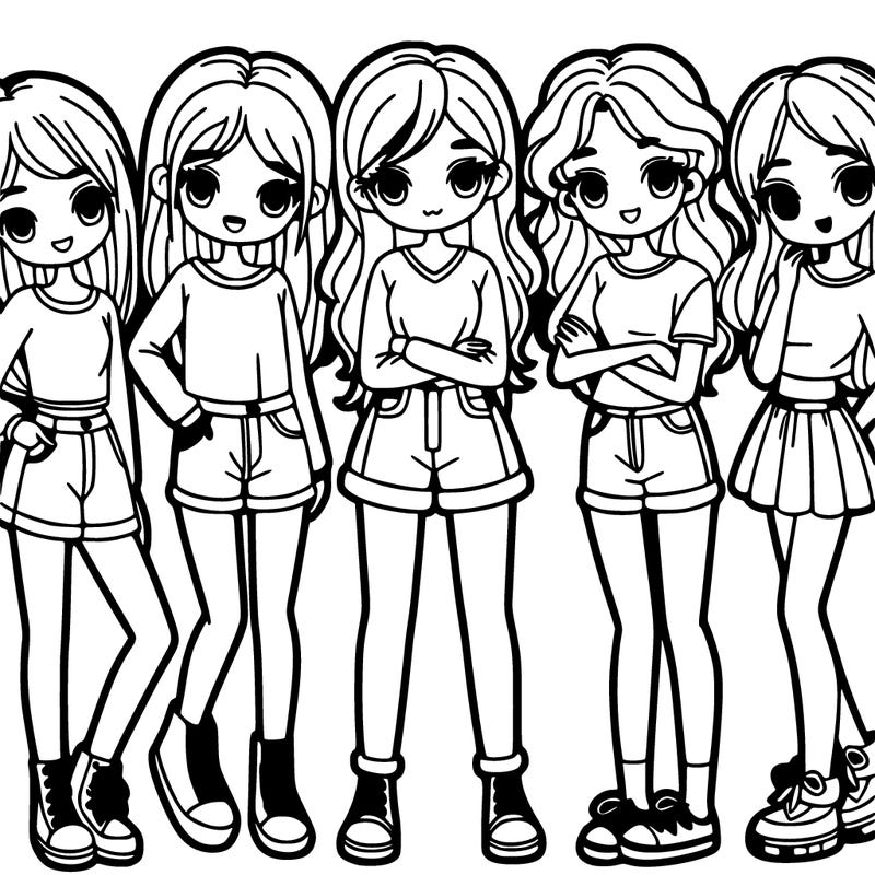 group of girls