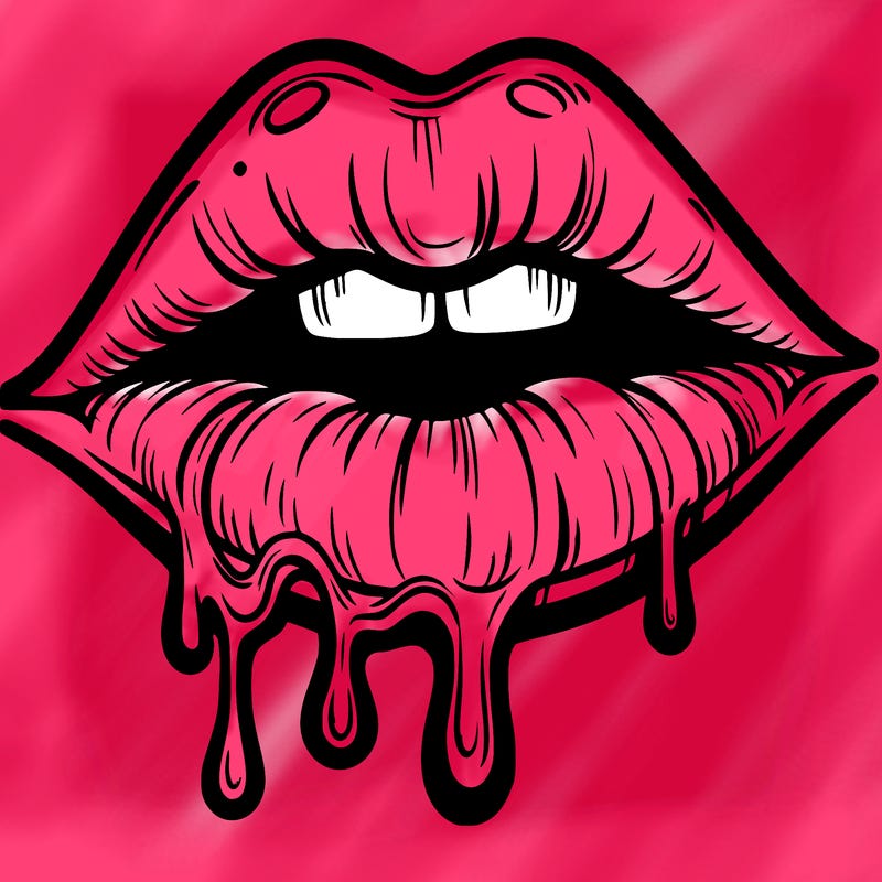 lips that look realistic and drip