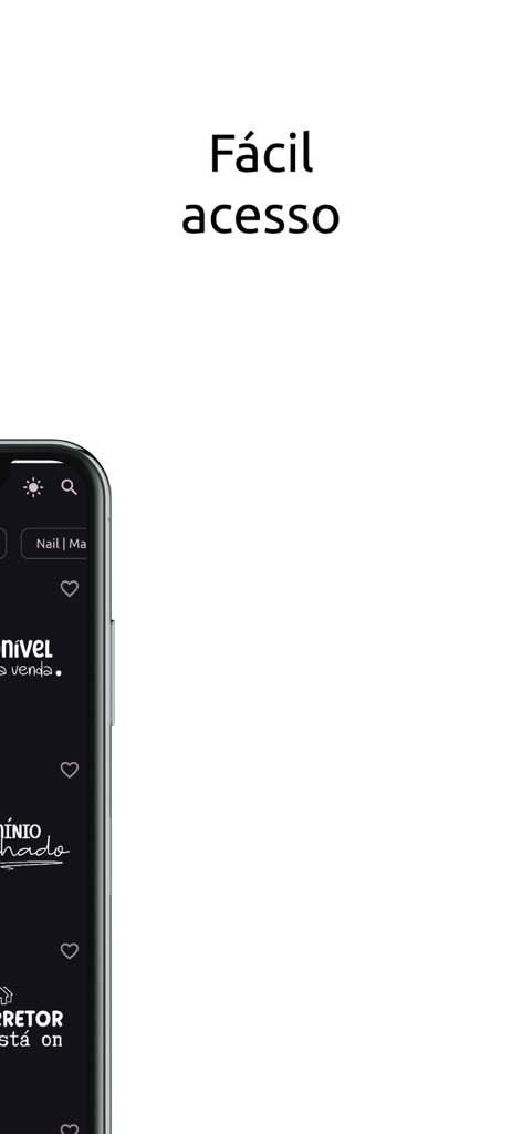 Criative Stories - Interface of the Criative Stories app showing easy access to a library of professional stickers for social media.