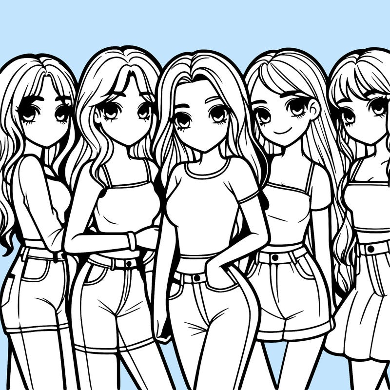 group of girls