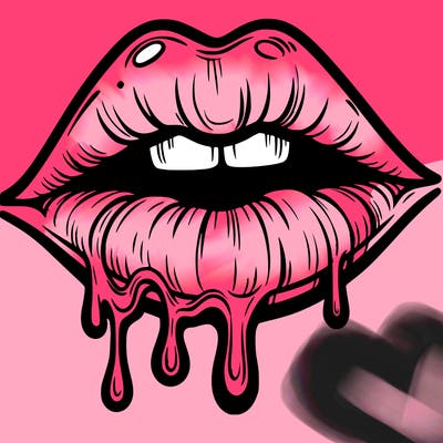 lips that look realistic and drip