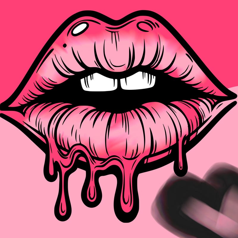 lips that look realistic and drip