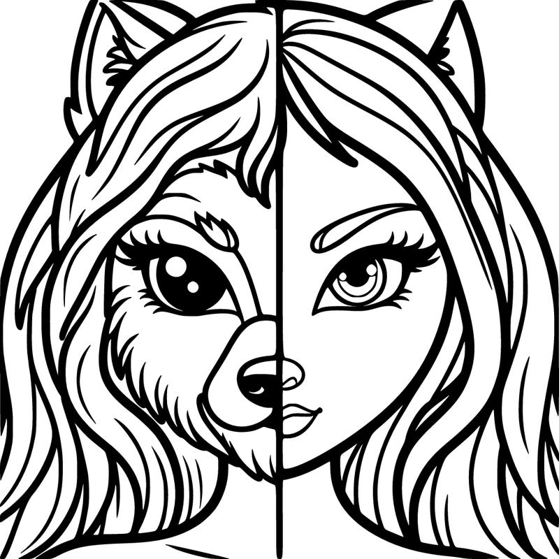 half human half wolf girl