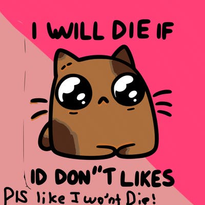 a cat that will die if we don’t get 10 likes