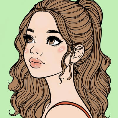 beautiful realistic girl