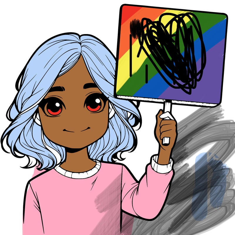 realistic girl holding up a sign