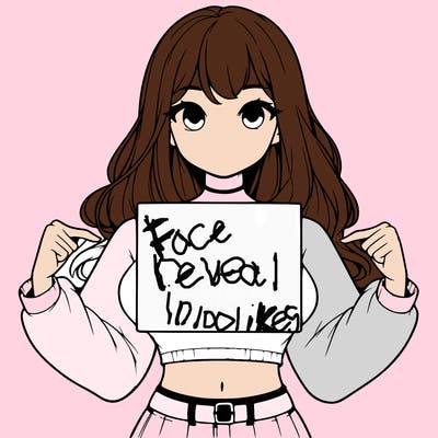 girl holding a blank sign in a long sleeve crop top