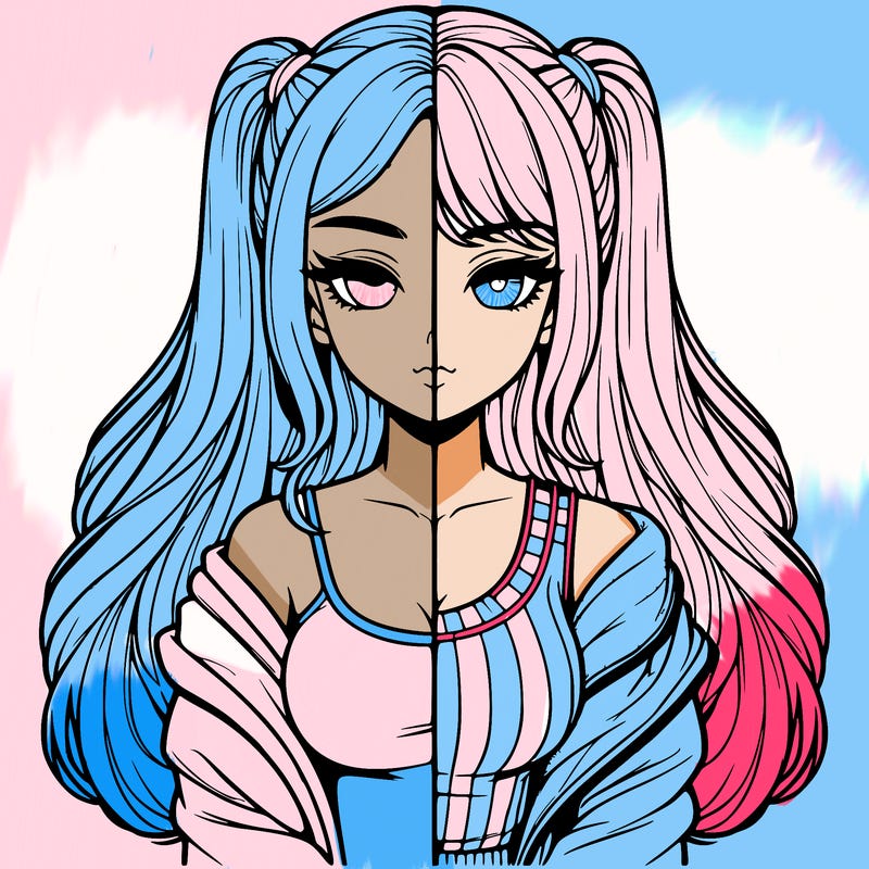 realistic girl split