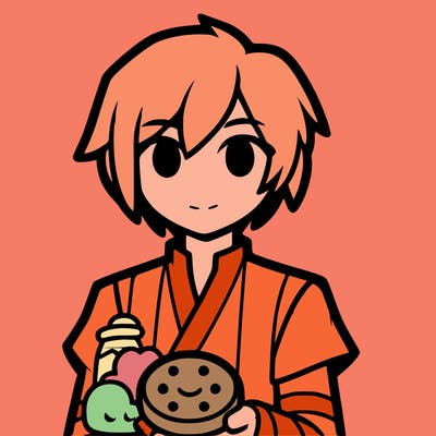 realistic noi from aphmau with a cookie