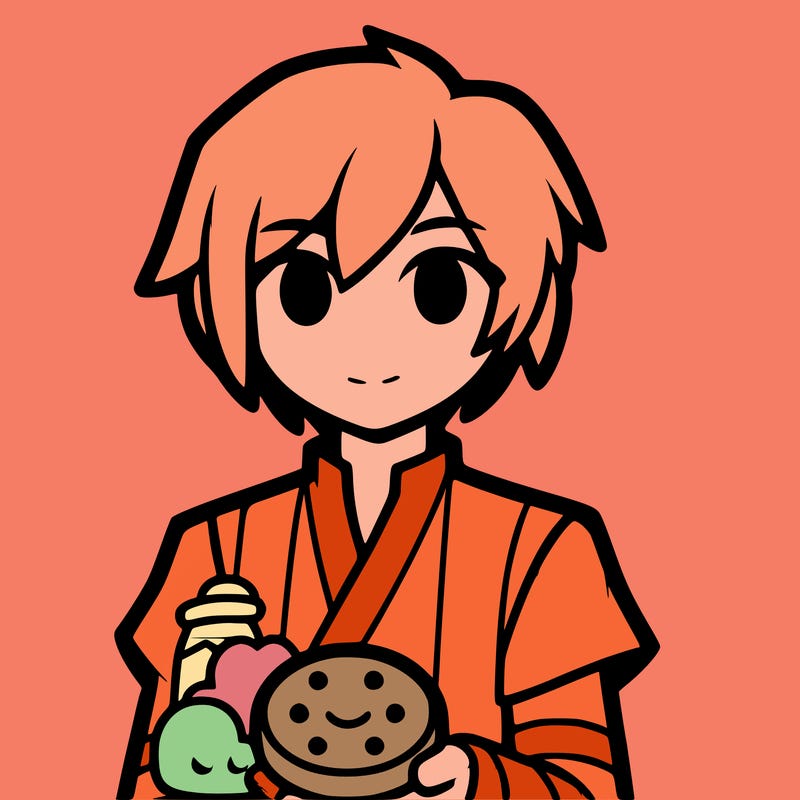 realistic noi from aphmau with a cookie