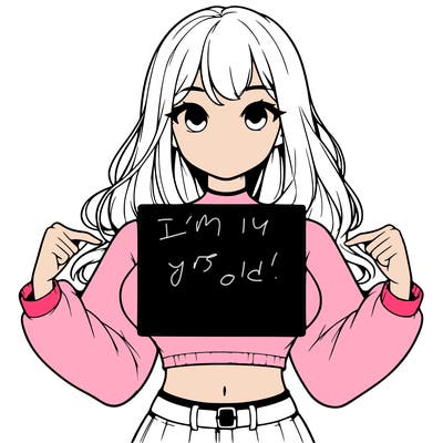 girl holding a blank sign in a long sleeve crop top