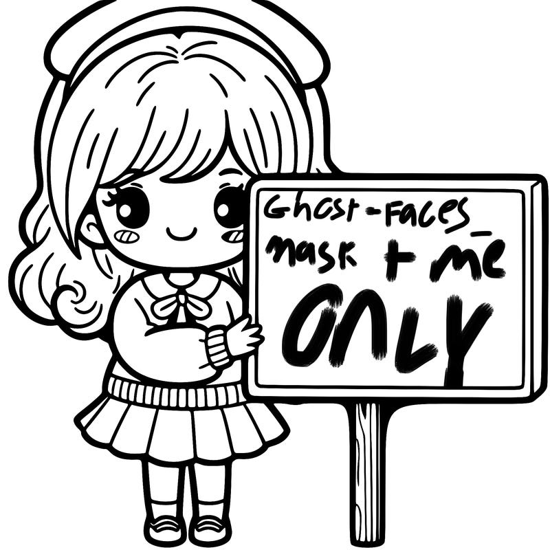 girl holding a sign