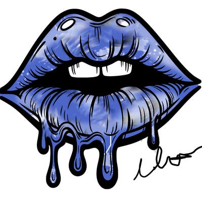 lips that look realistic and drip