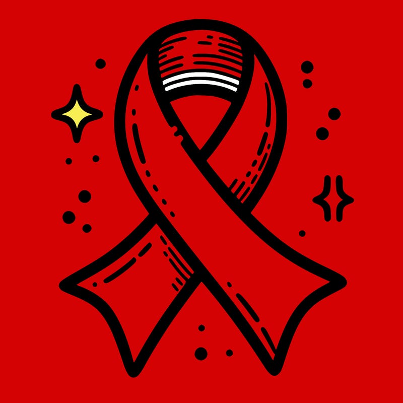 ribbon symbol of national breast cancer awareness month