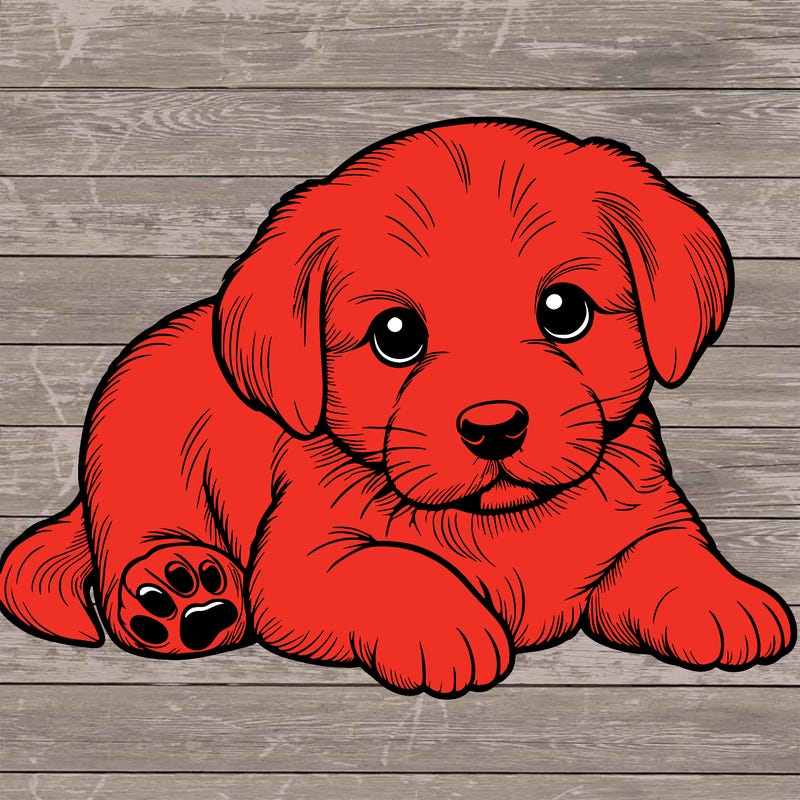 a cute realistic puppy