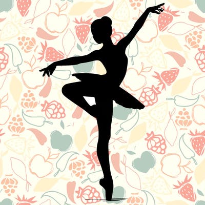 realistic person doing ballet