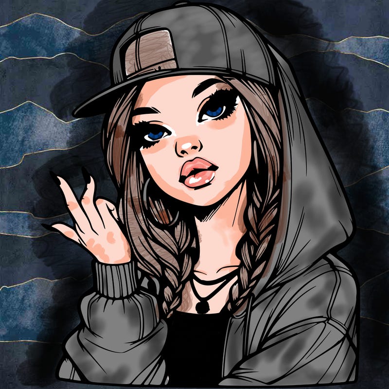 realistic hip hop girl