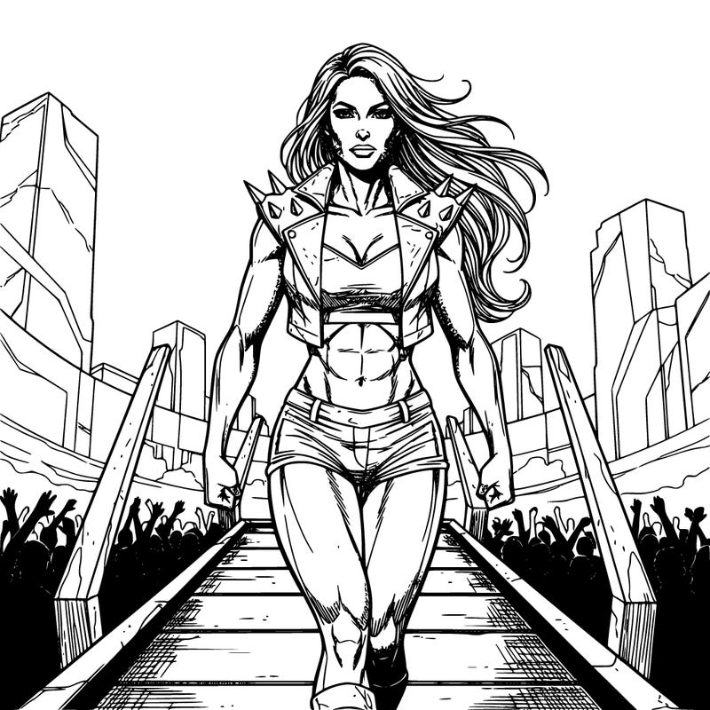 nikki bella, doing her entrance