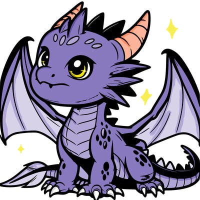 fierce baby night dragon