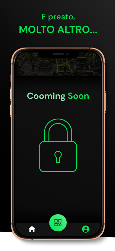 GreenTheory - GreenTheory app screen showing a coming soon teaser with a green padlock icon