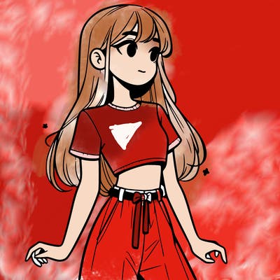 girl in a cute crop top