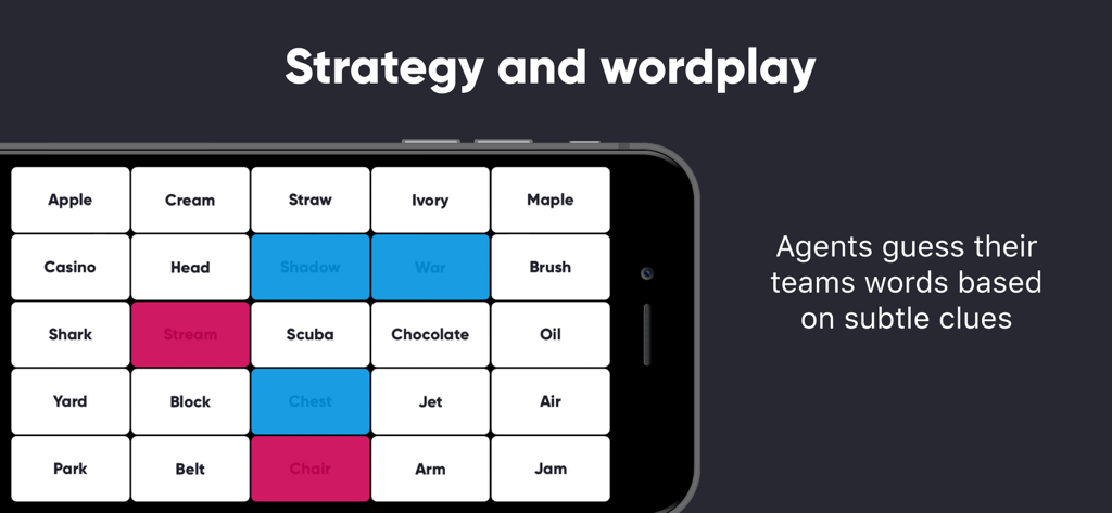 Cypher – Covert Word Game - Uno screenshot del gioco di parole Cypher che mostra una griglia di parole sullo schermo di un telefono cellulare.