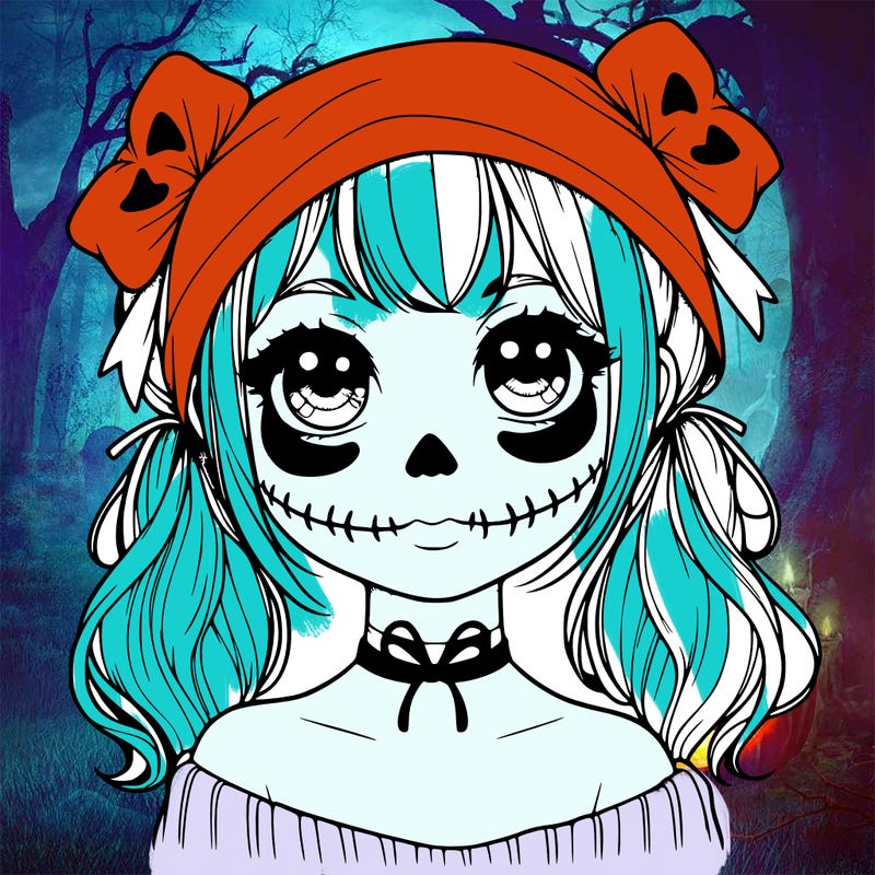 realistic girl halloween