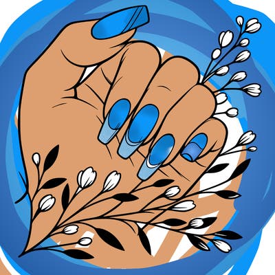 nails with french tip