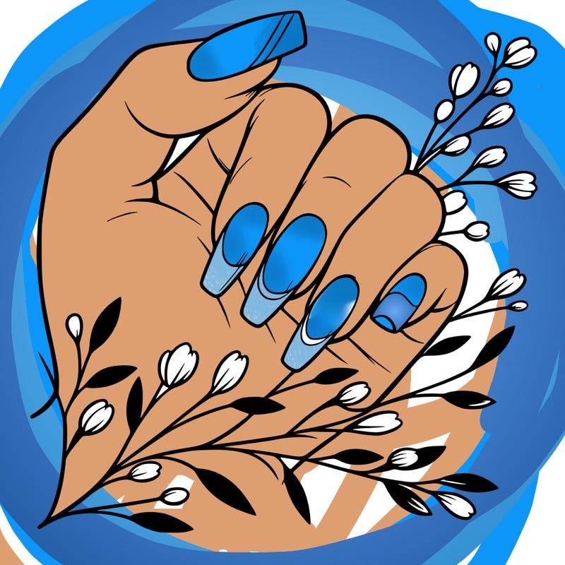 nails with french tip