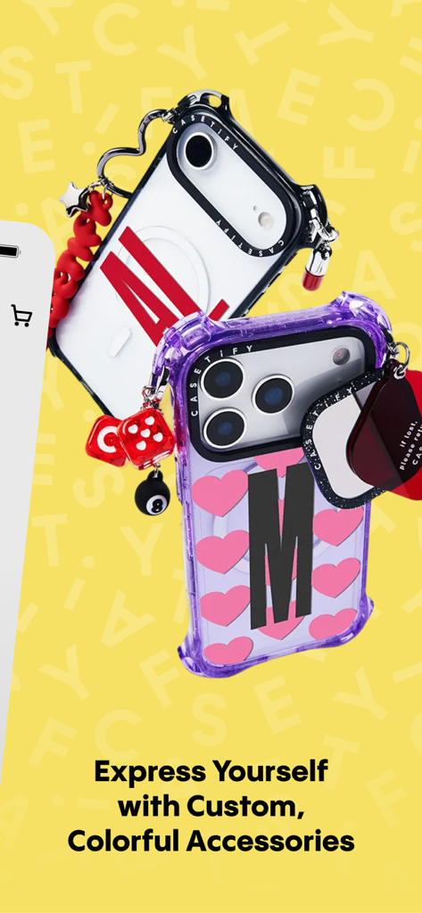 CASETiFY - Deux coques de téléphone CASETiFY personnalisées avec breloques et motifs personnalisés