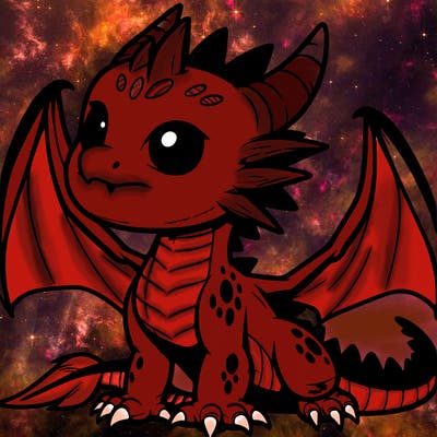 fierce baby night dragon