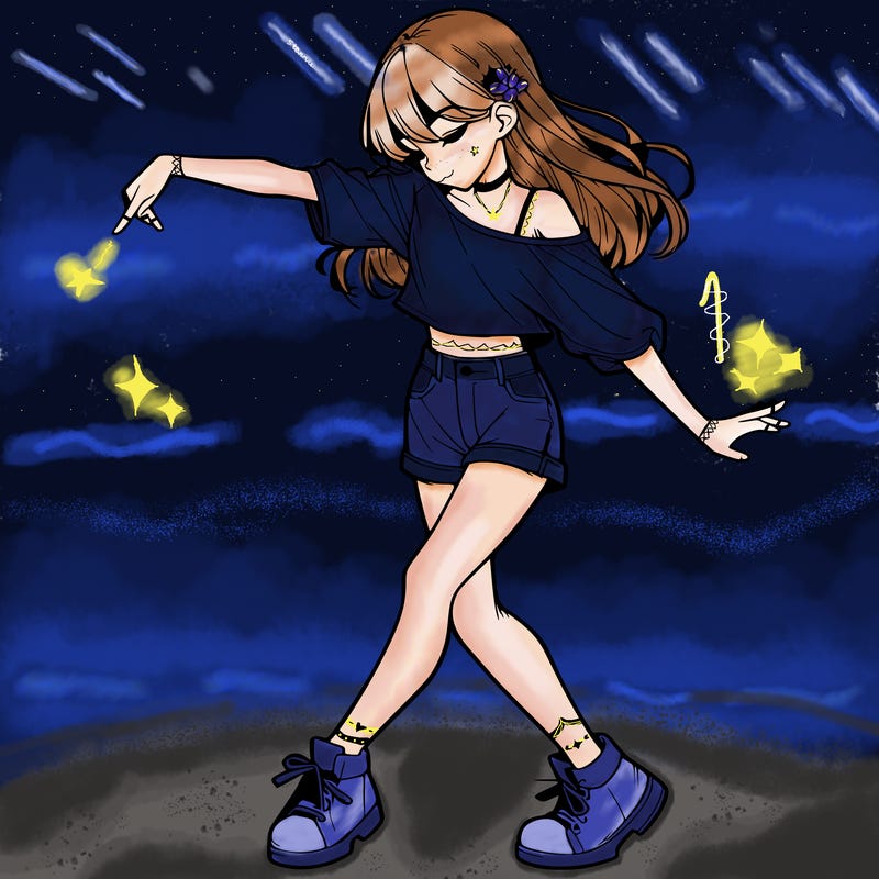 realistic girl danceing